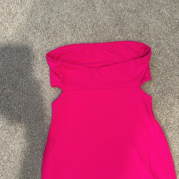 Susana Monaco hot pink strapless mini dress with cutouts. Small - Picture 4 of 4